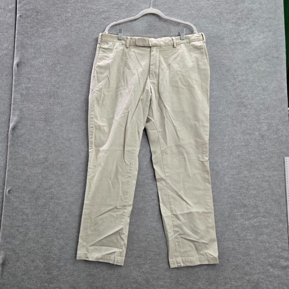 VINTAGE Polo Ralph Lauren Men Pants 38x30 Beige Chino Mid Rise Pockets Cotton